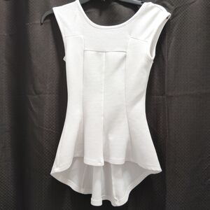 Lipstick White Textured Blouse Size XS For Women